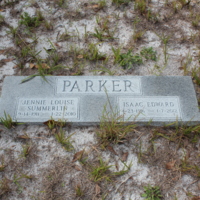 Headstone of Isaac Edward Parker at Viking Cemetery