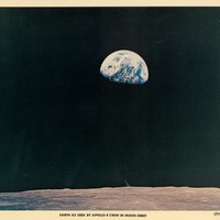Earth as Seen by Apollo 8 Crew in Moon Orbit
