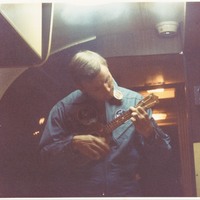 Astronaut Neil Armstrong in Mobile Quarantine Facility