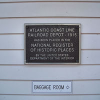 Mount Dora Train Station Historic Marker