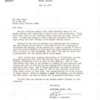 Letter from William J. Cappleman to Gary I. Sharp (May 16, 1975)