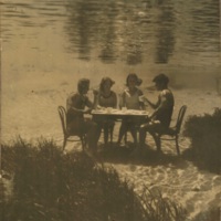 Staged Underwater Dining Scene