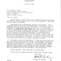 Letter from James B. Lackey to Harold L. Moody (July 28, 1966)