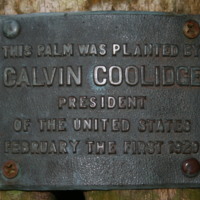 President Calvin Coolidge Dedication Marker at Bok Tower Gardens