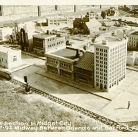 Business Section in Midget City on U.S. 17-92 Postcard