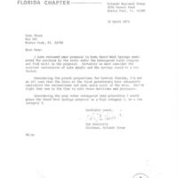Letter from Bob Entwistle to Gary I. Sharp (April 24, 1975)