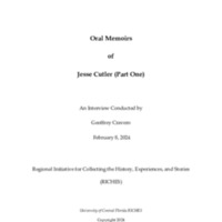 Oral Memoirs of Jesse Cutler (Part One).pdf